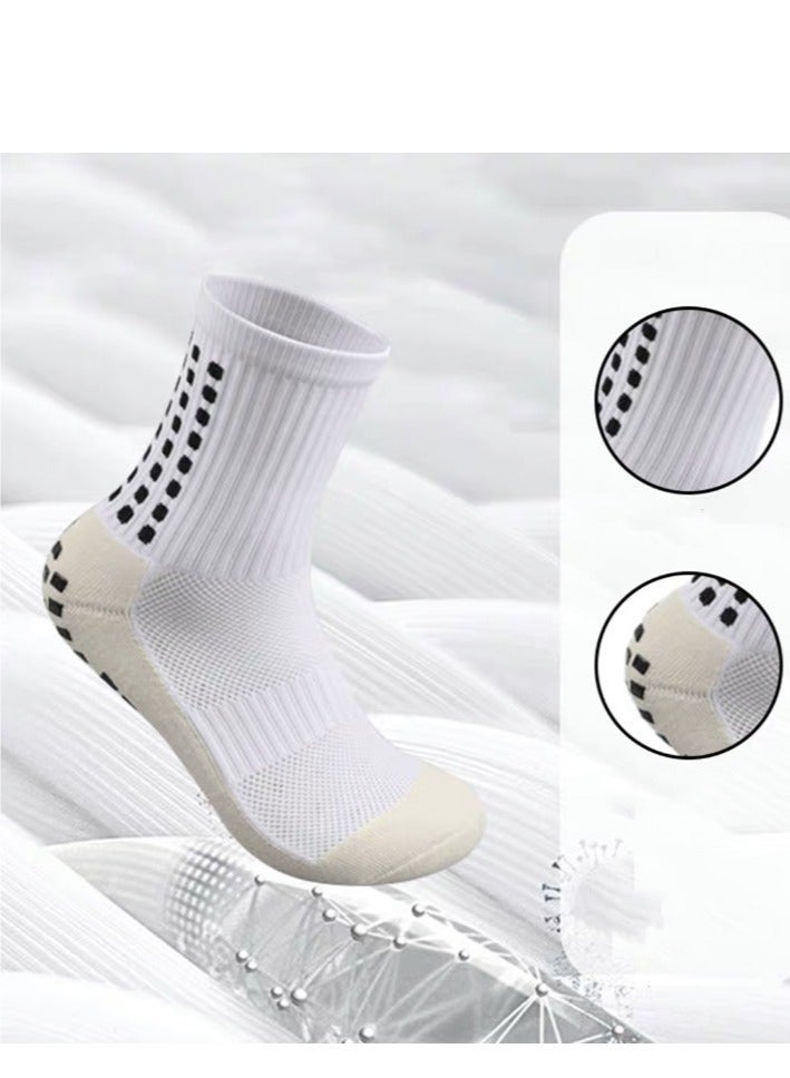 6 أزواج من جوارب كرة القدم الرجالية المانعة للانزلاق، مقاس 22.00 × 9.00 × 20.00 سم - Image 3